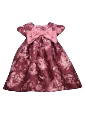 Bonnie Baby Baby Girl Mauve Pink Fancy Dress 18M